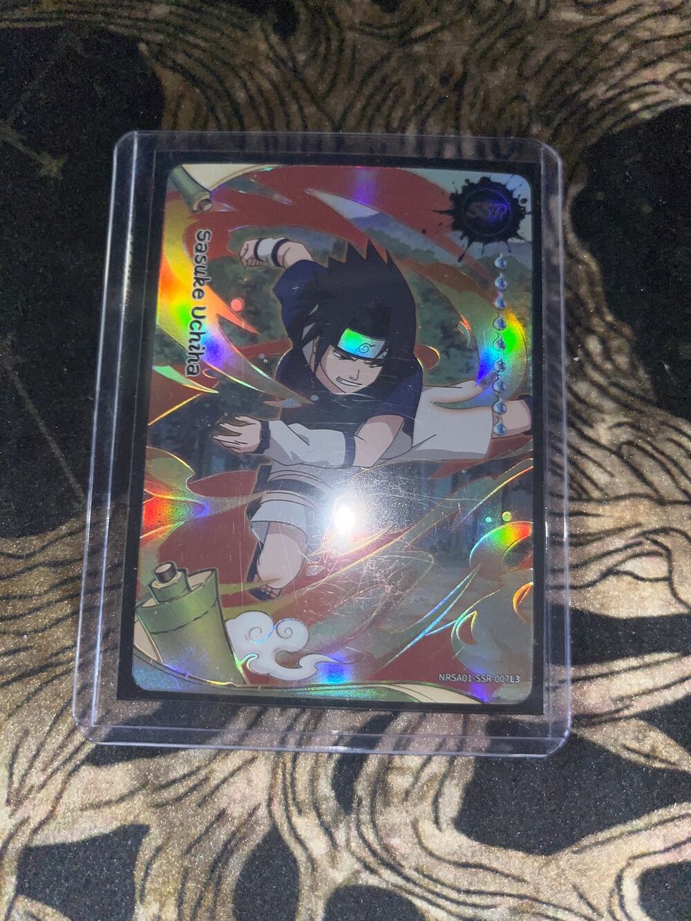 Sasuke Uchiha trading card from the Naruto Kayou Heaven Scroll Series 1